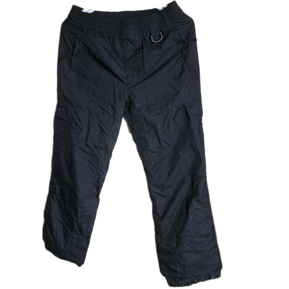Snow Pants Kids Size 12 Unisex By Sport Essentials  Ski Snowboarding Black NEW